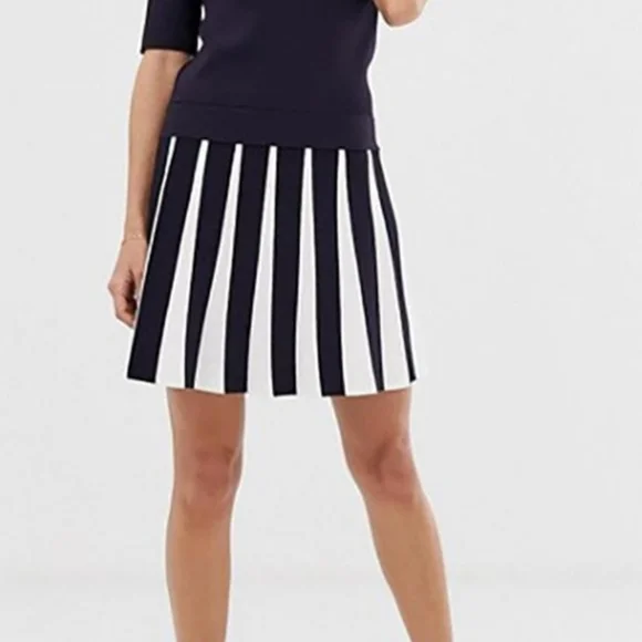 TED BAKER Navy Hethia Knit dress - Picture 3 of 4